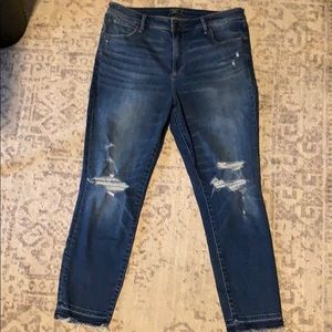 Abercrombie & Fitch Skinny Jeans with Distressing